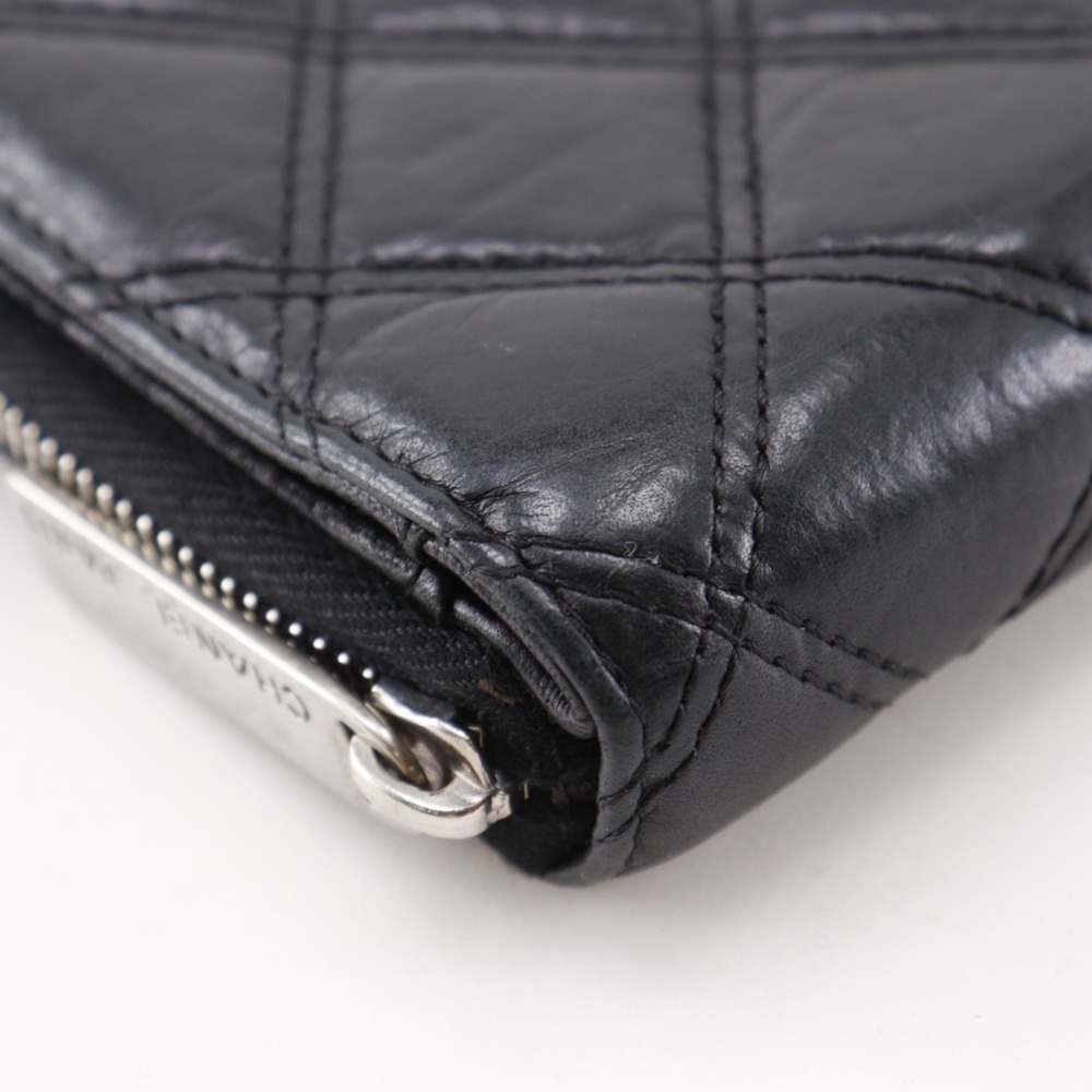 CHANEL Authentic Black Lambskin Leather Wallet - Picture 6 of 16